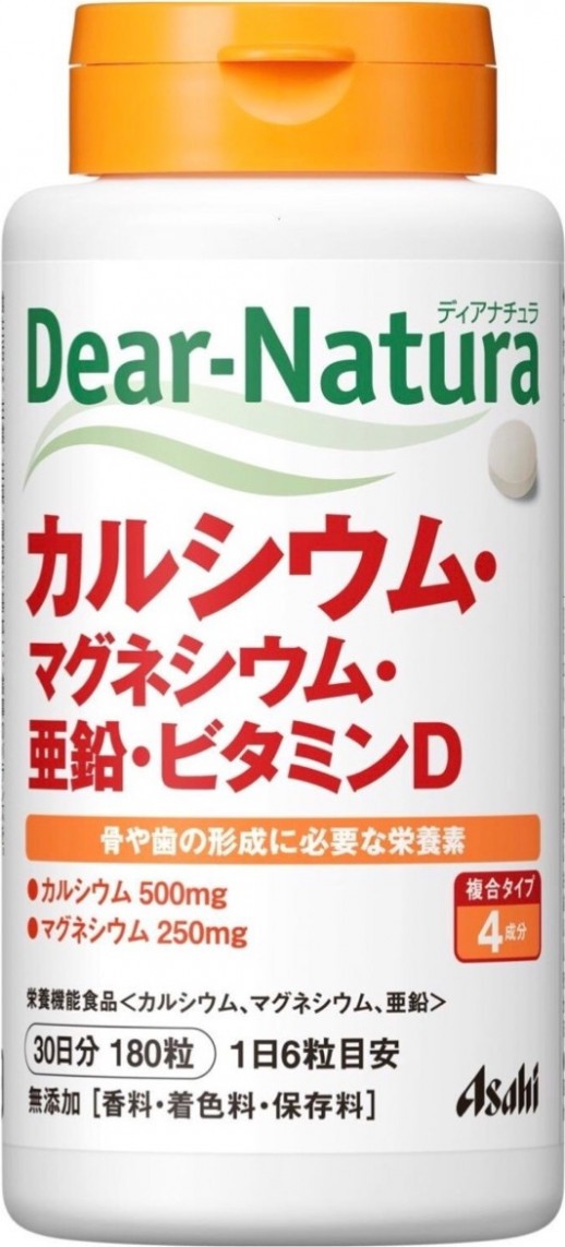 Asahi Dear-Natura Кальций, магний, Цинк, Витамин D